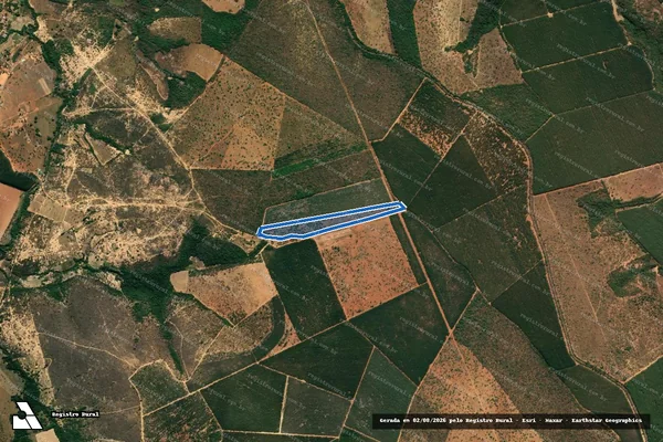 Imagem de satélite de Fazendas dos Angicos - Gleba B  - Parte 1 em Curvelo - MG