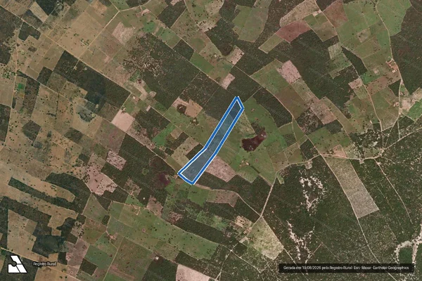 Imagem de satélite de Fazenda Lagoa do Canto - PARCELA 1 em Carinhanha - BA