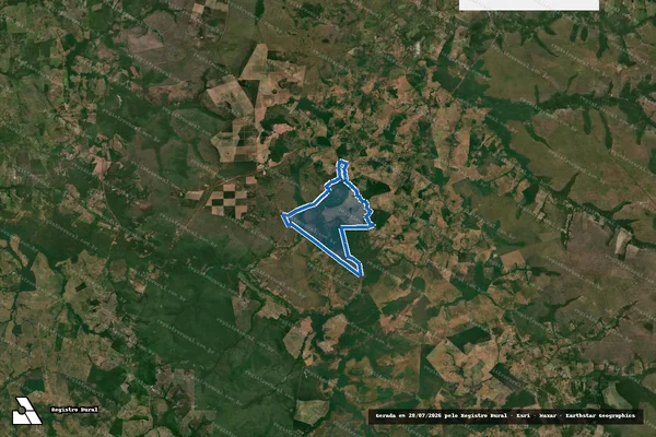 Imagem de satélite de Fazenda São Sebastião, Gleba Cachoeirinha e parte da Gleba Piranhas - Parte 1 em São Bento do Tocantins - TO