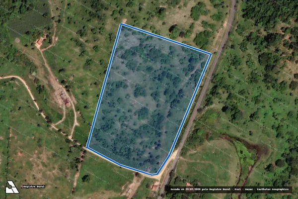 Imagem de satélite de Fazenda Cristal - Parte 1 em Pavão - MG