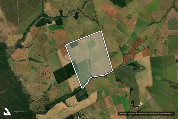 Imagem de satélite de FAZENDA SANTO ANTÔNIO DE PÁDUA-REMANESCENTE - Parte 1 em Naviraí - MS