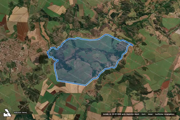 Imagem de satélite de Fazenda Visconde do Parnaiba – Gleba B em Jardinópolis - SP