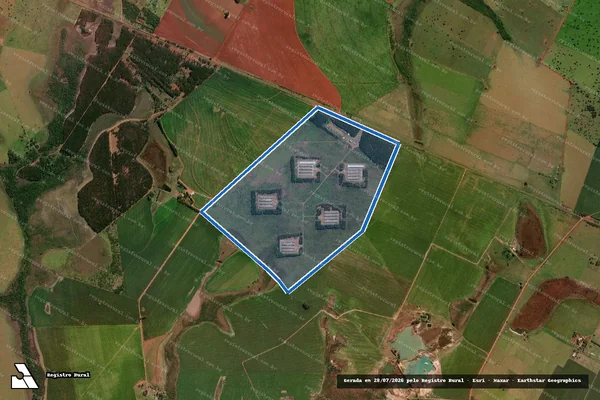 Imagem de satélite de GRANJA SOEGER III  - Parte 1 em Dourados - MS