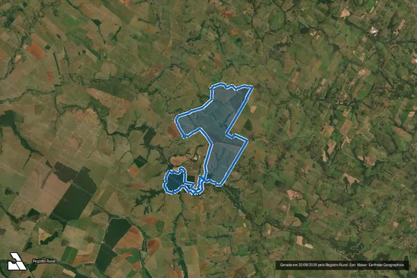 Imagem de satélite de Fazenda Benfica - Remanescente em Presidente Bernardes - SP