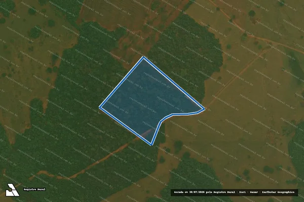 Imagem de satélite de Fazenda Barreirinho - Gleba B em Bandeirantes - MS