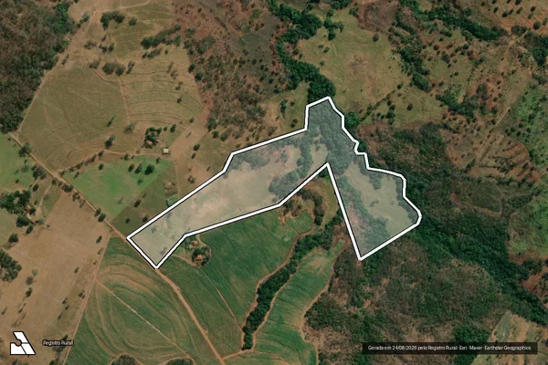 Imagem de satélite de FAZENDA CAMPO ALEGRE - GLEBA 04 em Itapagipe - MG
