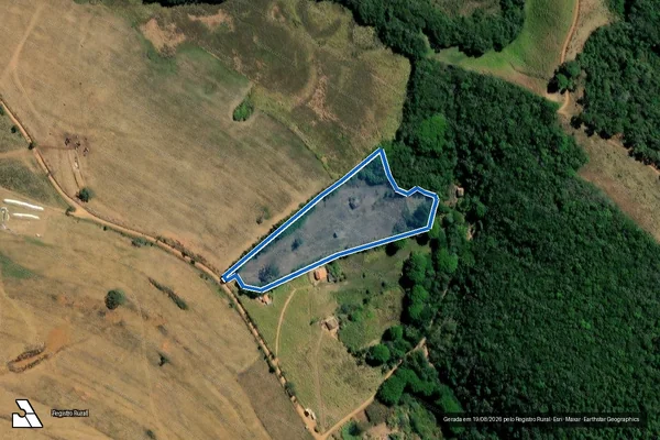 Imagem de satélite de SITIO BAIA  - Parte 1 em Santa Rita de Ibitipoca - MG