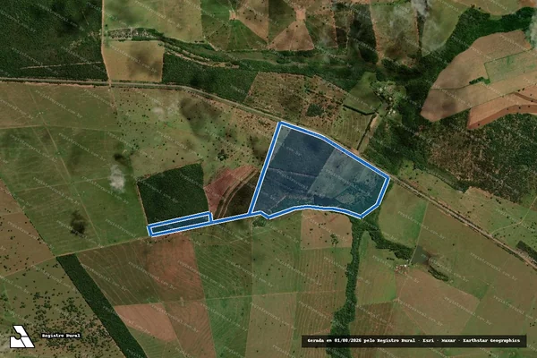 Imagem de satélite de Fazenda Vó Bibiana - Parcela 1 em Ribas do Rio Pardo - MS