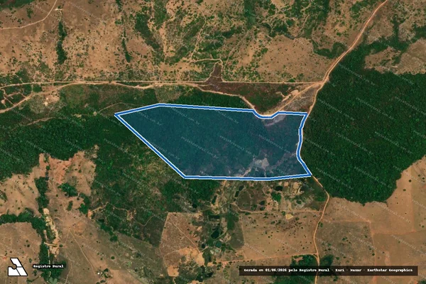Imagem de satélite de PA JOÃO LANARI DO VAL - Lote 77 - Parte 1 em Cumaru do Norte - PA