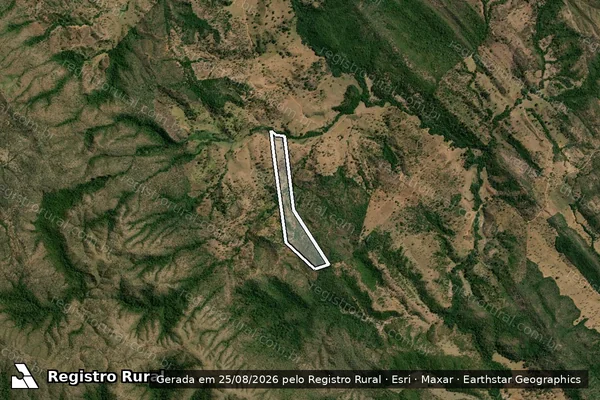 Imagem de satélite de FAZENDA SERRA GRANDE - GLEBA 02 em Campinaçu - GO