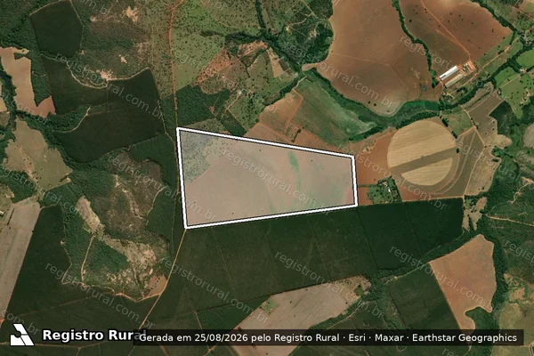 Imagem de satélite de FAZENDA RETIRO - FAZENDA RETIRO em Martinho Campos - MG