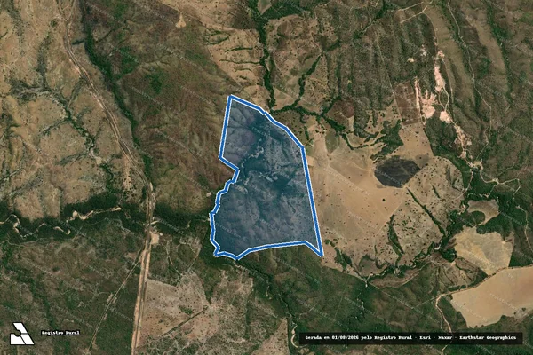 Imagem de satélite de FAZENDA MORRO REDONDO - 001 em Niquelândia - GO