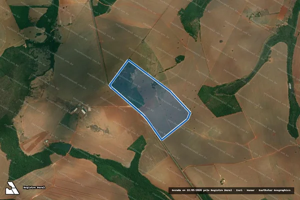 Imagem de satélite de FAZENDA ARRENEGADO - 001 em Guarda-Mor - MG