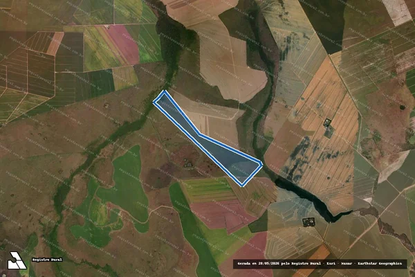 Imagem de satélite de FAZENDA CAMPOLINA - Mat. 177 em Primavera do Leste - MT