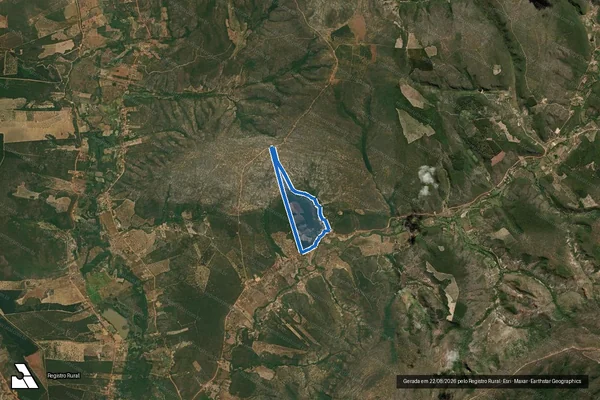 Imagem de satélite de FAZENDA AZALÃO - GLEBA "A" em Rio Pardo de Minas - MG