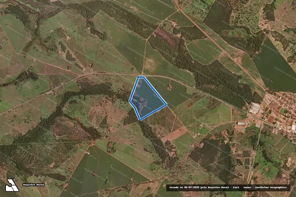 Imagem de satélite de LOTE  06  PROJETO DE ASSENTAMENTO CAMILO TORRES em Novo Planalto - GO