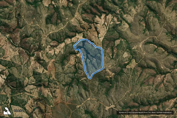 Imagem de satélite de Fazenda Capoeira Grande - Parte 1 em Santana de Pirapama - MG