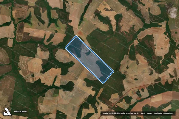 Imagem de satélite de FAZENDA SOMBRA DO IPÊ em Canarana - MT