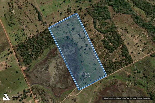 Imagem de satélite de FAZENDA CARRIJO VII ? DESMEMBRAMENTO - LOTE-28 em Poconé - MT