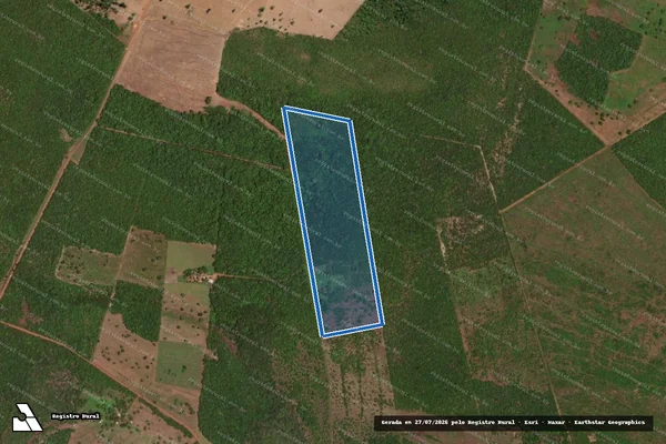 Imagem de satélite de LOTE 03-AB DO LOTº CANA BRAVA, GLEBA 01 - 001 em Lagoa da Confusão - TO