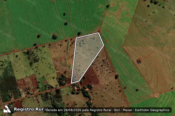 Imagem de satélite de FAZENDA NOVA ALIANÇA - LOTE 63 em Terenos - MS