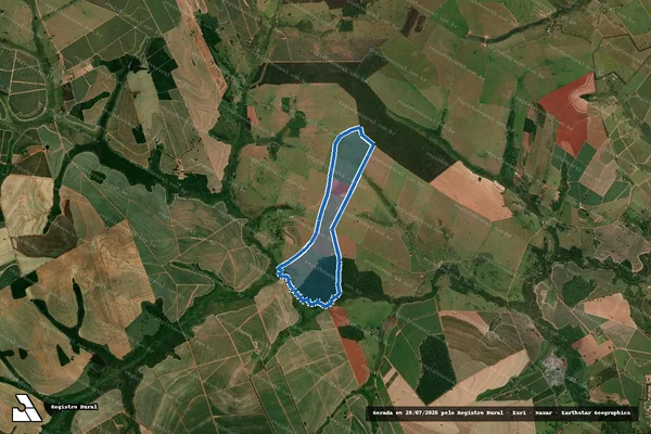 Imagem de satélite de Fazenda São Sebastião da Aldeia em Pirajuí - SP