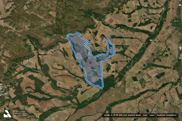 Imagem de satélite de Fazenda Santa Cruz da Serra - Parte 1 em Barra do Garças - MT