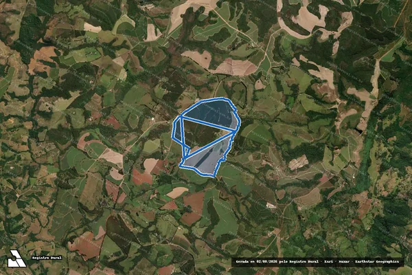 Imagem de satélite de Fazenda Delicia Gleba I / Parte 1 em Cajuru - SP