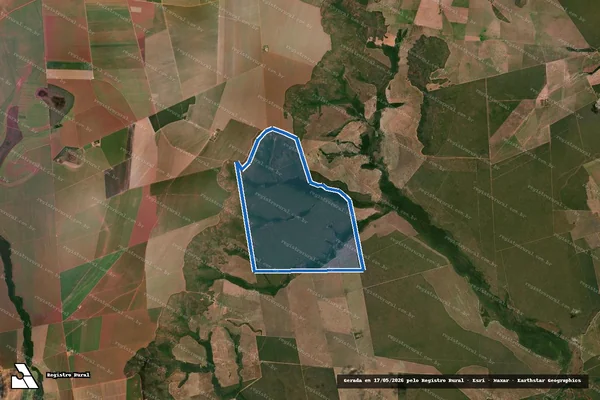 Imagem de satélite de FAZENDA TRÊS IRMÃOS I - Parte 1 em Santo Antônio do Leste - MT
