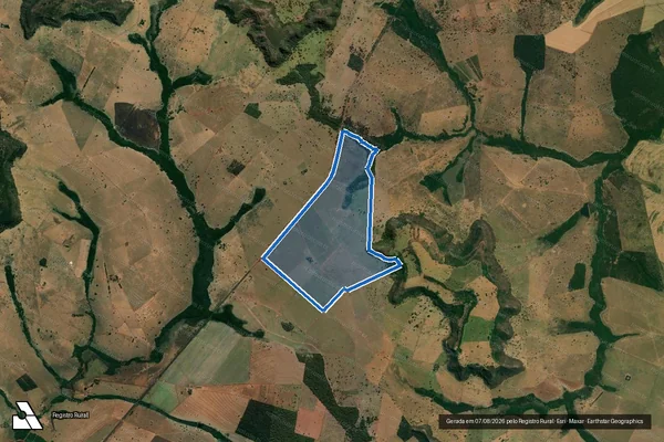 Imagem de satélite de FAZENDA ESCONDIDA - PARCELA 1 em Caçu - GO