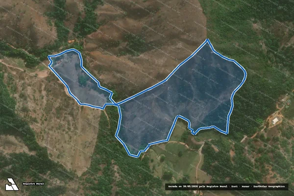 Imagem de satélite de FAZENDA BARRA DANTA - 01 em Santa Maria de Itabira - MG