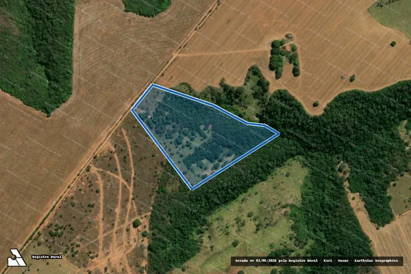 Imagem de satélite de ÁREA DE TERRAS DA FAZENDA QUILOMBO - Parte 1 em Cidade Ocidental - GO