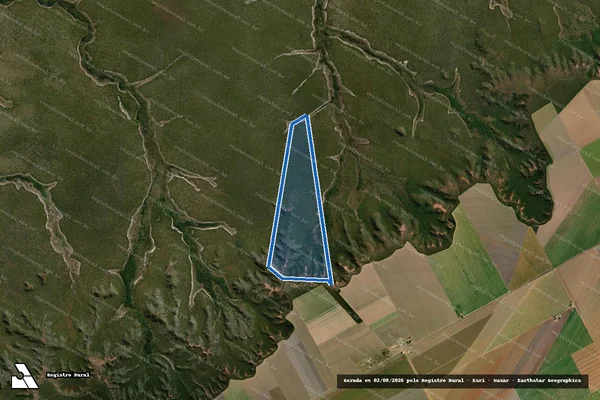 Imagem de satélite de Fazenda Mato Grande ? Gleba 05 - Parte 2 em Formoso - MG