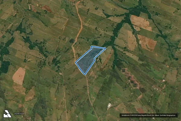 Imagem de satélite de Sítio São Bento ? Gleba A - Área 1 em Presidente Bernardes - SP