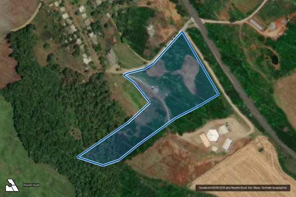 Imagem de satélite de P.A. 30 DE OUTUBRO - Lote 87 - Parte 1 em Campos Novos - SC