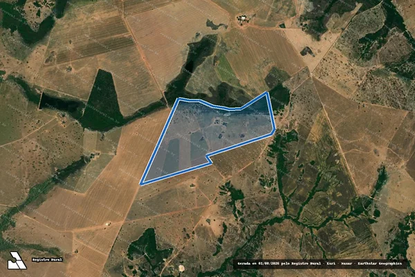 Imagem de satélite de FAZENDA SANTA BARBARA - 001 em Itapirapuã - GO