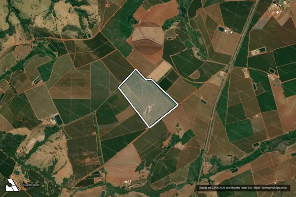 Imagem de satélite de Fazenda Santa Bárbara - Parcela 1 em Monte Carmelo - MG