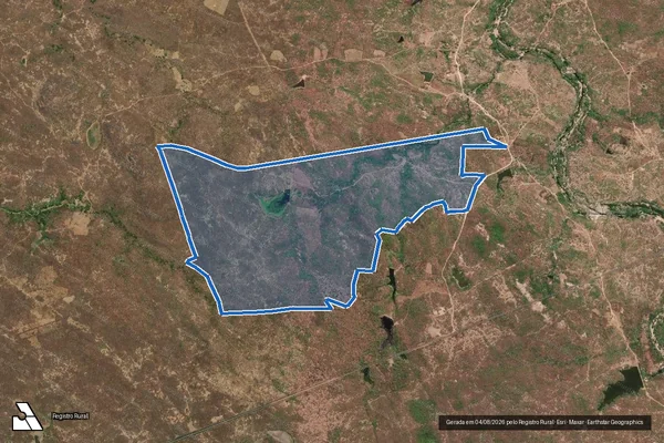 Imagem de satélite de FAZENDA IGUARAZINHO II - Parcela 1 em Hidrolândia - CE