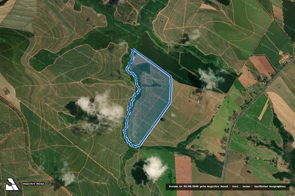 Imagem de satélite de Fazenda São Camilo - Gleba 01 em Espírito Santo do Turvo - SP