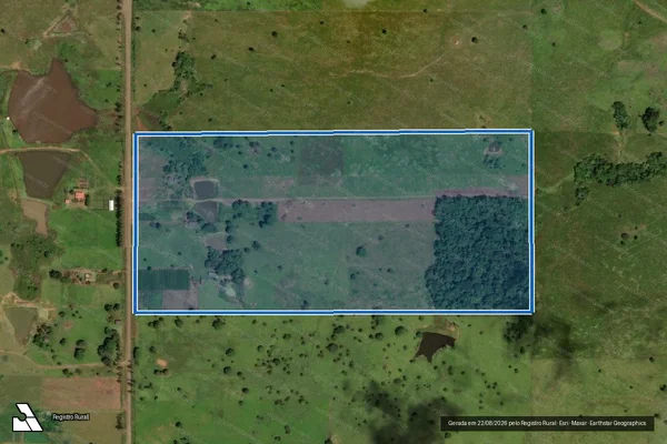 Imagem de satélite de LOTE RURAL N 186 em Alta Floresta D'Oeste - RO