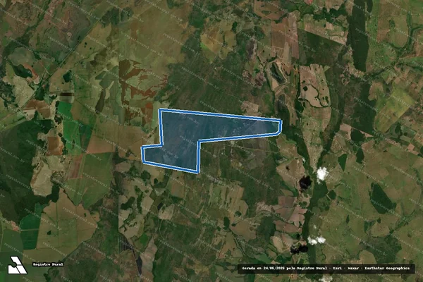 Imagem de satélite de Fazenda Santa Lucia II - Parcela 1 em Bela Vista - MS
