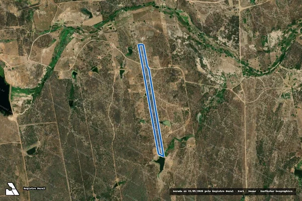 Imagem de satélite de SITIO ALMAS - Parte 1 em Jaguaretama - CE