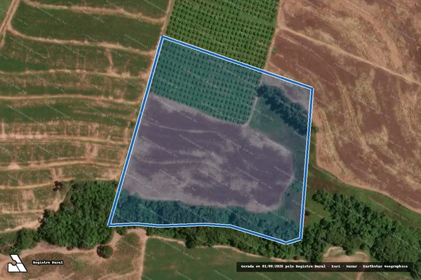 Imagem de satélite de FAZENDA SANTA JOANA - Matricula 57.780 ? Gleba B em Taiúva - SP