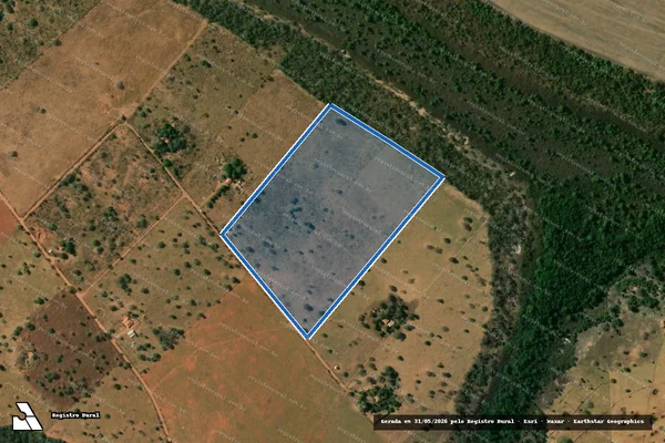 Imagem de satélite de FAZENDA MAMONEIRA - LOTE 03 em Bonfinópolis de Minas - MG