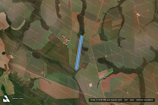 Imagem de satélite de FAZENDA VIRA COPOS -LOTE 33-B - SETOR 08 - Parte 1 em Lucas do Rio Verde - MT