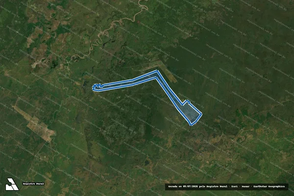 Imagem de satélite de Fazenda IXÚ - Mat. 2295 ? Faz. Marca Taça em Barão de Melgaço - MT