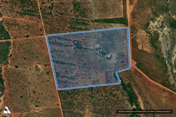 Imagem de satélite de PA ELIAS ALVES CAMBAUBA ? LOTE-25 - LOTE-25 em Uruana de Minas - MG