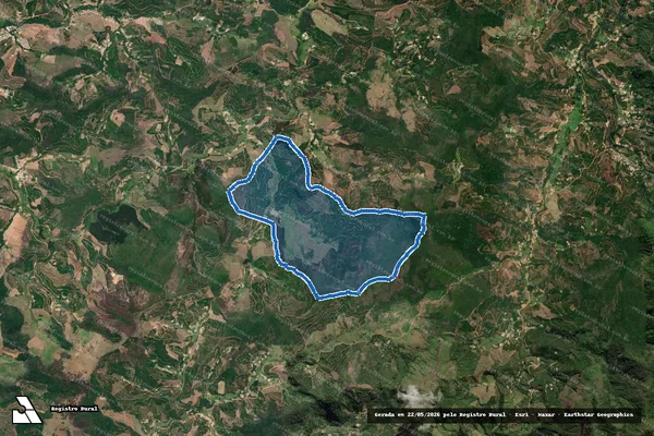 Imagem de satélite de Córrego Assis Brasil - Córrego Assis Brasil em Manhumirim - MG
