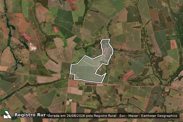 Imagem de satélite de Fazenda São José do Bebedouro - PARTE 1 em Frutal - MG