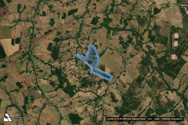 Imagem de satélite de FAZENDA NOSSA SENHORA DA ABADIA (Água Viva III) - 001 em São Francisco de Goiás - GO